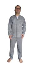Pijama Masculino Aberto Flanelado Moletinho C/botões Inverno Estampado Pijama Masculino Aberto Flanelado Moletinho C/botões Inverno Estampado