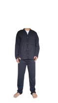 Pijama Masculino Aberto Flanelado Moletinho C/botões Inverno Liso Pijama Masculino Aberto Flanelado Moletinho C/botões Inverno Liso