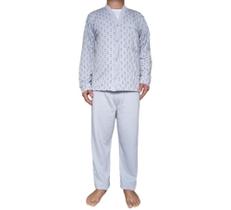 Pijama Masculino Aberto Flanelado Plus Size