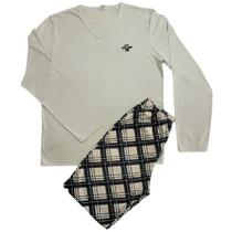 Pijama Masculino Adulto Longo 100 Algodão Inverno