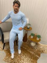 Pijama Masculino Adulto Manga Longa e Calça Jucatel Roupa De Dormir Poliéster Pijama Masculino Adulto Manga Longa e Calça Jucatel Roupa De Dormir Poliéster