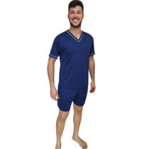 Pijama Masculino Adulto para dormir Verão Cirurgico Manga Curta E Short