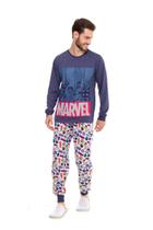Pijama Masculino Avengers Adulto Evanilda