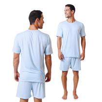 Pijama Masculino Básico Liso Super Confortável Leve Elegante Presente Samba canção