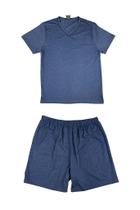 Pijama Masculino com Filete na Gola V - Venere Pijama Masculino com Filete na Gola V - Venere