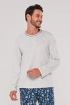 Pijama Masculino Cotton Fundo Do Mar