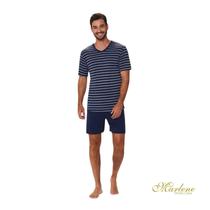Pijama Masculino Curto Listrado