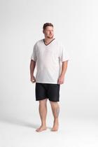 Pijama masculino curto plus size