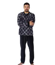 Pijama Masculino de Inverno Fleece - Aquece mais que Moletom