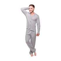 Pijama Masculino Diones Calça Estampada Americano Inverno Pijama Masculino Diones Calça Estampada Americano Inverno