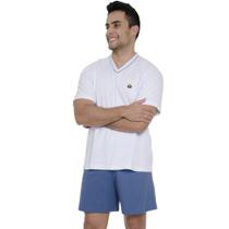 Pijama Masculino em Malha de Algodão - Puff - Índigo - GG Pijama Masculino em Malha de Algodão - Puff - Índigo - GG