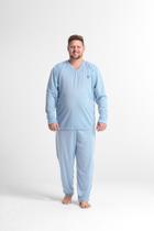 Pijama Masculino Extra Grande Longo Camisa E Calça Plus Sise