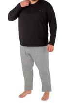 Pijama masculino inverno plus size malwee adulto