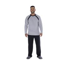 Pijama Masculino Inverno Plus Size Manga Longa Calça Adulto Canelado Quentinho Marca Victory Pijama Masculino Inverno Plus Size Manga Longa Calça Adulto Canelado Quentinho Marca Victory