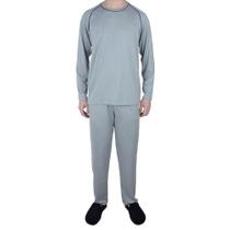 Pijama Masculino Lezi Longo Cinza - 3001 Pijama Masculino Lezi Longo Cinza - 3001