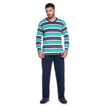 Pijama Masculino Longo Algodão Adriano - L863 Pijama Masculino Longo Algodão Adriano - L863