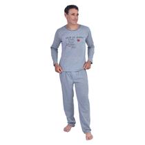 Pijama Masculino Longo de Frio Inverno Netflix Repeat