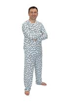 Pijama Masculino Longo Divertido Pandinhas Green Pijama Masculino Longo Divertido Pandinhas Green