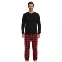 Pijama Masculino Longo Inverno Liso Básico Xadrez Pijama Masculino Longo Inverno Liso Básico Xadrez