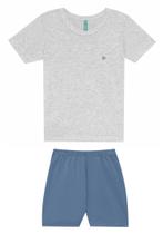 Pijama Masculino M.curta Listra Frontal Nº 10 Ao 16 Malwee