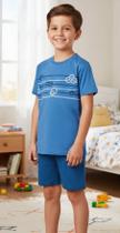 Pijama Masculino M.curta Listra Frontal Nº 4 Ao 10 Malwee