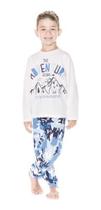 Pijama Masculino M.longa Malha Calça Camuflada Nº 4 Ao 10