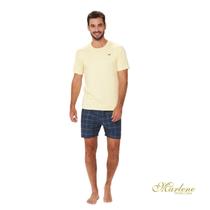 Pijama Masculino Manga Curta Amanhecer Pijama Masculino Manga Curta Amanhecer