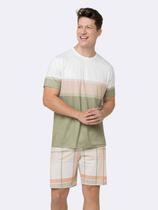 Pijama Masculino Manga Curta com Bermuda Wild West Pijama Masculino Manga Curta com Bermuda Wild West