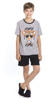 Pijama Masculino Manga Curta Juvenil Nº 12 Ao 16