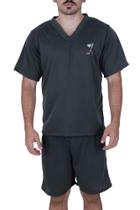 Pijama Masculino Manga e Short Curto Verão DAVI- c9