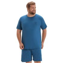 Pijama Masculino Manga Plus Viscose Cor Com Amor - 2040039