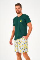 Pijama Masculino Pele De Pêssego Abacaxi