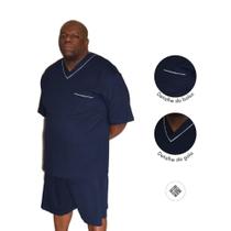 Pijama masculino plus size 100% algodão