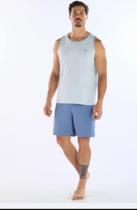 Pijama Masculino Regata com Bermuda Algodão PZAMA 60229 Pijama Masculino Regata com Bermuda Algodão PZAMA 60229
