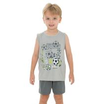 Pijama Masculino Regata de Futebol e Short - Izitex Pijama Masculino Regata de Futebol e Short - Izitex