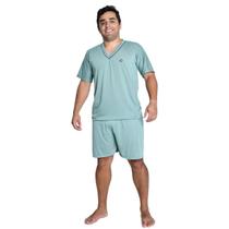 Pijama Masculino Verão Camisa Lisa com Short Curto Pijama Masculino Verão Camisa Lisa com Short Curto