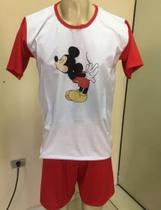 Pijama Masculino Vermelho Do Mickey