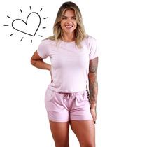 Pijama Meia Manga com Shortt Pérola 947