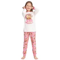 Pijama Menina Alakazoo Blusa e Calça em Algodão Estampado de Chocolate Quente Pijama Menina Alakazoo Blusa e Calça em Algodão Estampado de Chocolate Quente