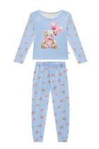 Pijama Menina Blusa e Calça em Suede Estampa Ursos Somni Pijama Menina Blusa e Calça em Suede Estampa Ursos Somni