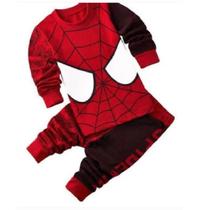 Pijama Menino Desenho Animado Manga Longa Infantil cor:PretoTamanho:2T
