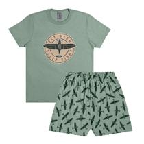 Pijama Menino Juvenil And.Go Algodão Estampa Brilha no Escur Pijama Menino Juvenil And.Go Algodão Estampa Brilha no Escur