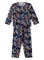 Pijama Menino Longo Marinho - Astronauta