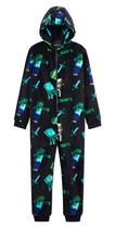 Pijama Minecraft Boys com capuz de lã, peça única 7/8 anos Pijama Minecraft Boys com capuz de lã, peça única 7/8 anos