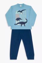 Pijama ML Infantil Dedeka Soft Casas Dinos Brilha no Escuro Masculino REF23808_23809