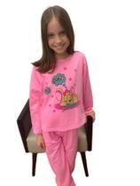 Pijama Moletinho Menina Juvenil Manga Longa Roupa De Dormir Criança Conforto Estampado Feminino Pijama Moletinho Menina Juvenil Manga Longa Roupa De Dormir Criança Conforto Estampado Feminino
