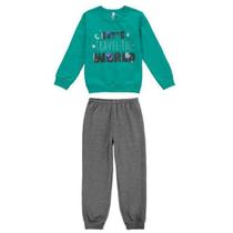 Pijama Moletom Infantil Menino Malwee Liberta Ref. 77446