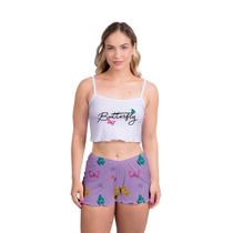 Pijama Ondinha Virgínia BUTTERFLY Short Dool Feminino Roupa De Dormir - GOTA DE SONHO