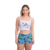Pijama Ondinha Virgínia LILO E STITCH II Short Dool Feminino Roupa De Dormirr