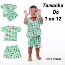 Pijama ou conjunto infantil Fifico Modas desenho doguinho